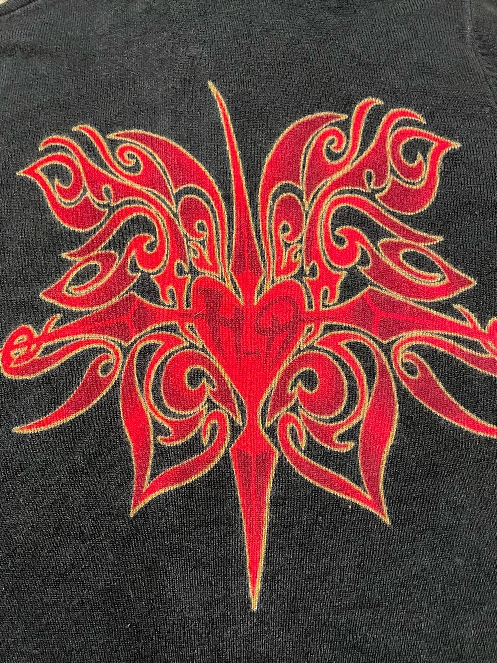 Harley-Davidson Black Zip-Up Hoodie with Red and Gold Flame Embroidery - Picture 6 of 9